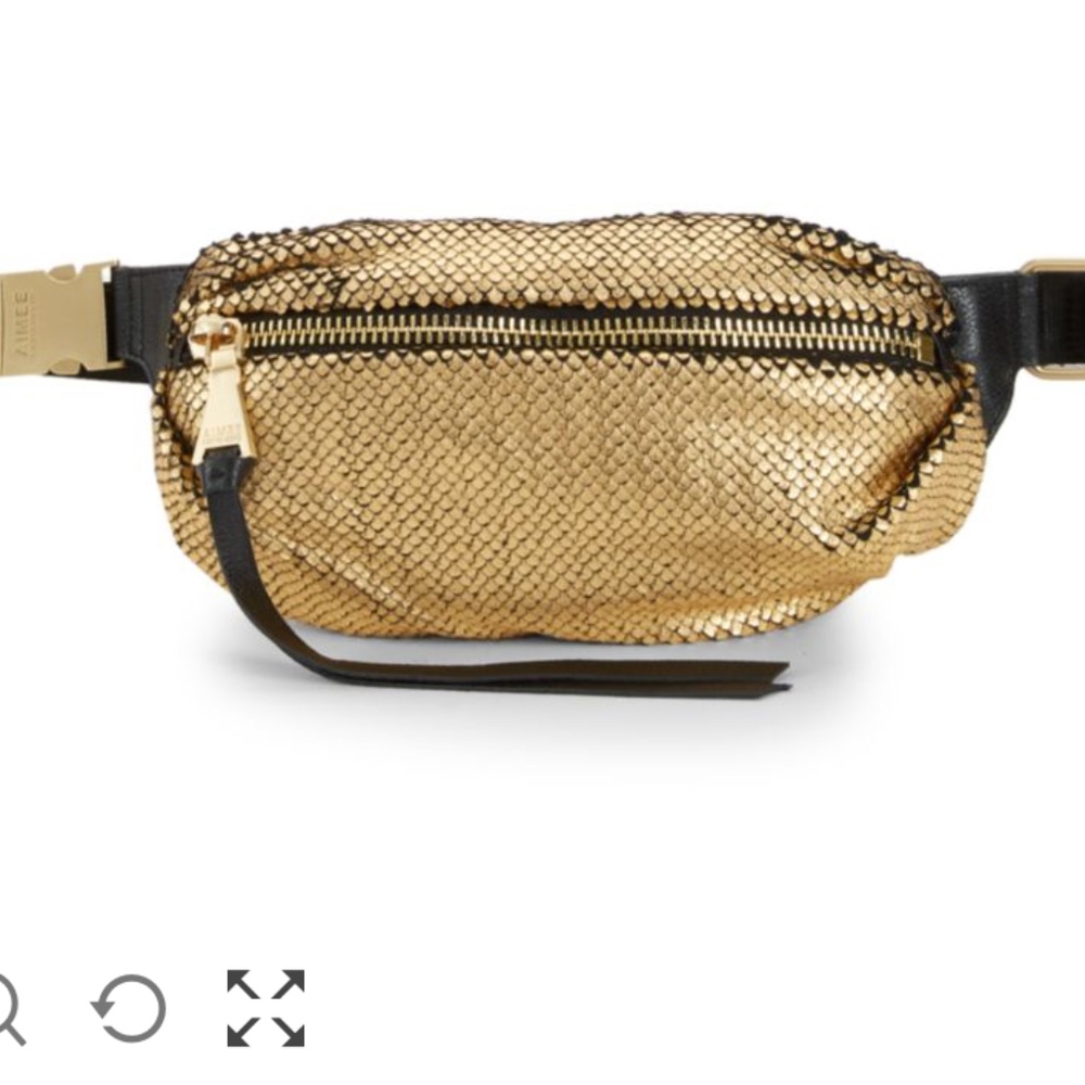 Aimee Kestenberg Metallic  Snakeskin Bum Bag